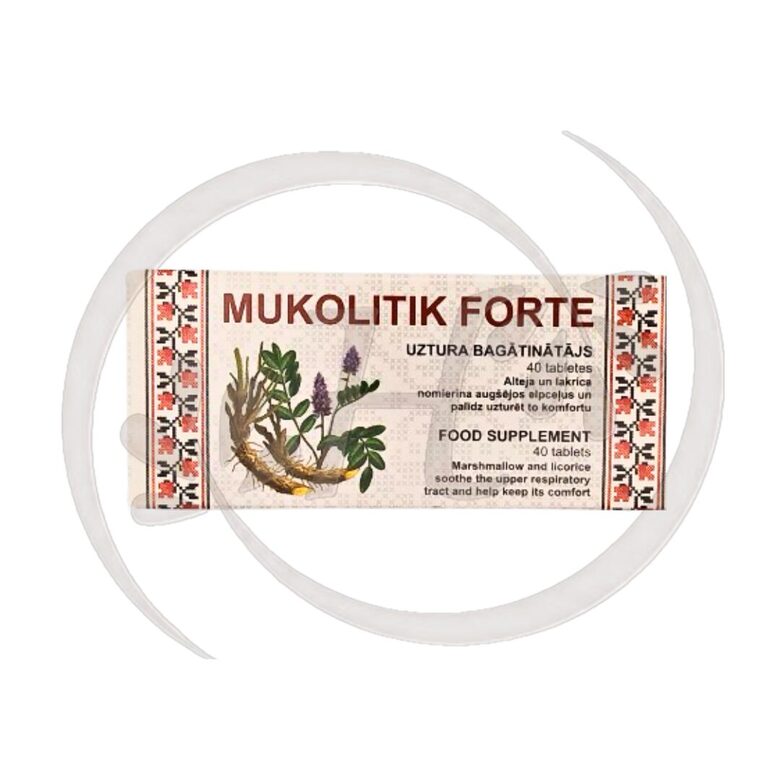Mukolitik Forte 0.25g tab. N40 (Lakricas/ Altejas ekstr.)